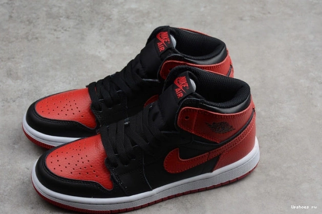  001 555088 High Bred Kids Black Red Banned Retro Air Jordan OG 1 0120